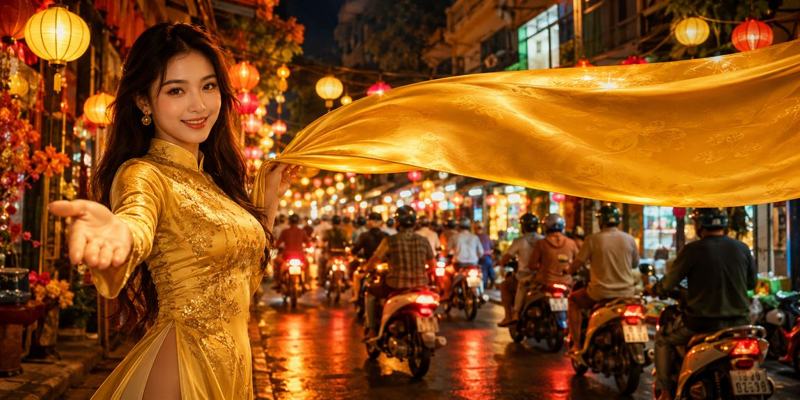Người phụ nữ mặc áo dài tại Hà Nội tham gia cá cược casino trực tuyến
